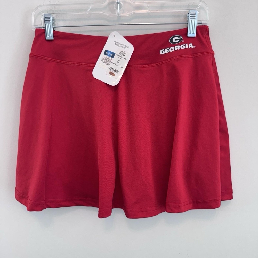 NWT ZooZatz Georgia Bulldogs Flowy Skort Red UGA Skirt Shorts Women's Medium - Picture 1 of 7